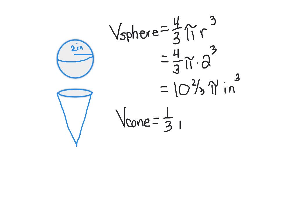 SOLVED As a spherical glob of ice cream that once had a 2inch radius