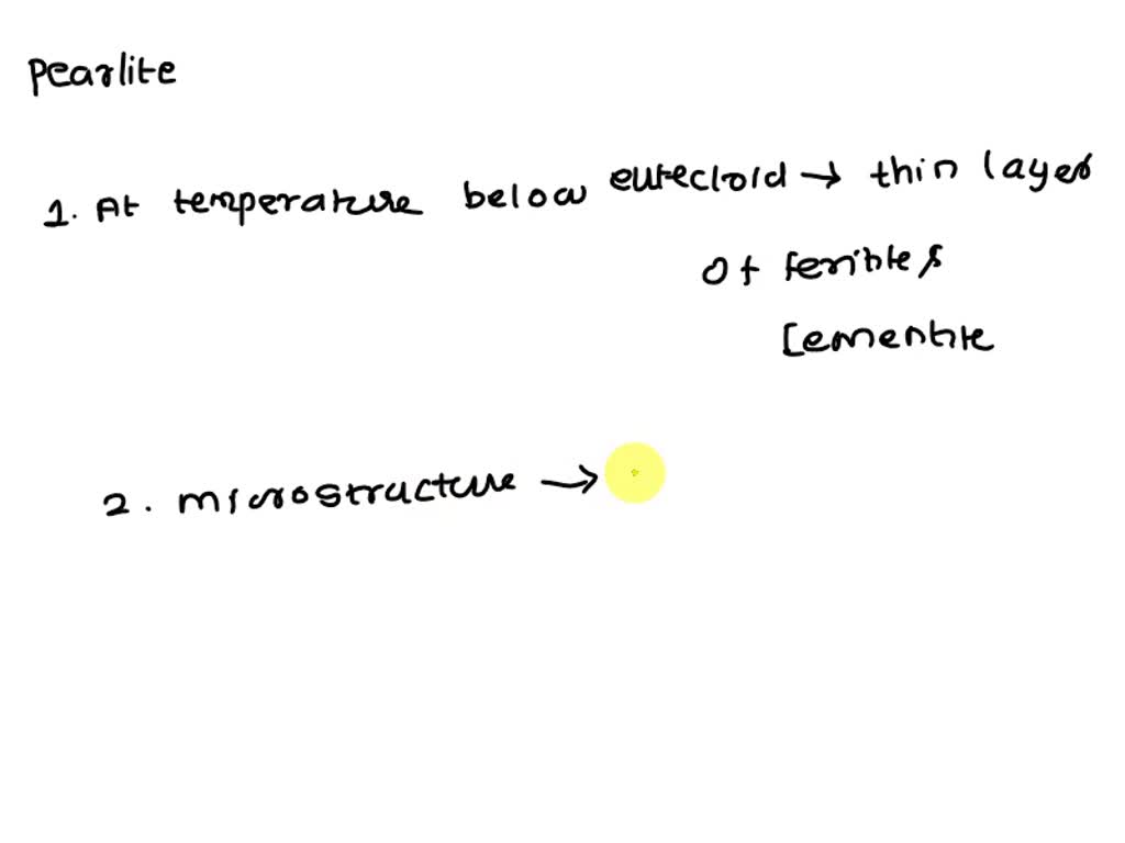 SOLVED Which of the following is correct about the Pearlite? At