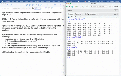 one of the most common applications of for loops in math 307 is to fill ...