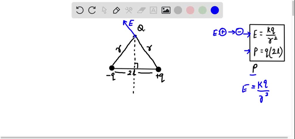 SOLVED: Derive an expression for the electric field due to a dipole ...
