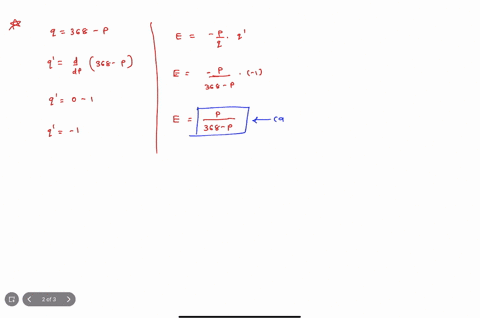 for-the-demand-function-q-dp-368-p-find-the-following-a-the-elasticity-b-the-elasticity-at-p-106-stating-whether-the-demand-is-elastic-inelastic-or-has-unit-elasticity-the-values-of-p-for-wh-54885