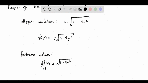 find-the-points-on-the-ellipse-x2-4y2-1-where-fxy-xy-has-its-extreme-values-the-points-are-type-an-ordered-pair-use-a-comma-to-separate-answers-as-needed-type-an-exact-answer-using-radicals-72788