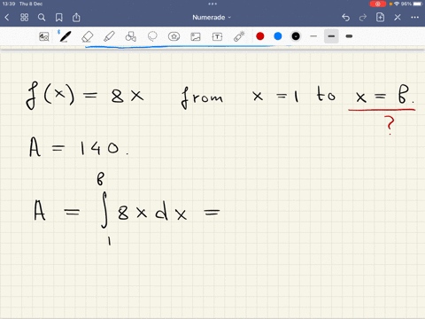 use-the-fundamental-theorem-to-determine-the-value-of-b-if-the-area-under-the-graph-of-f-x-x-between-x-and-x-h-is-equal-to-140-assume-b-1-b-99466