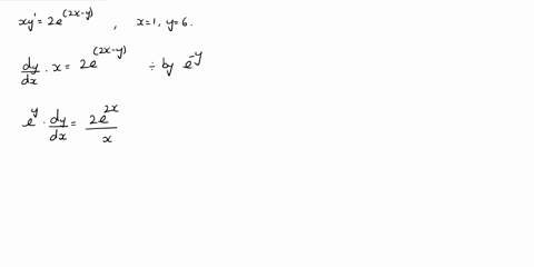 find-the-particular-solution-for-2e-2x-y-xy-x1-when-y6-53378