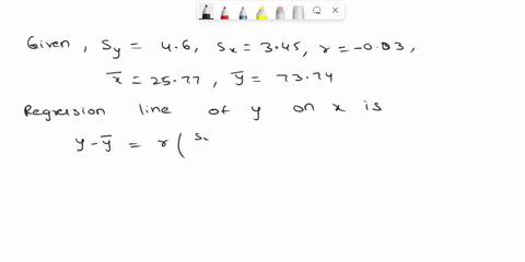 given-the-following-summary-statistics-determine-the-regression-equation-used-to-predict-y-from-sy-46-sc-345-003-2577-7374-round-all-answers-to-2-decimal-places-slope-y-intercept-use-the-exa-97075