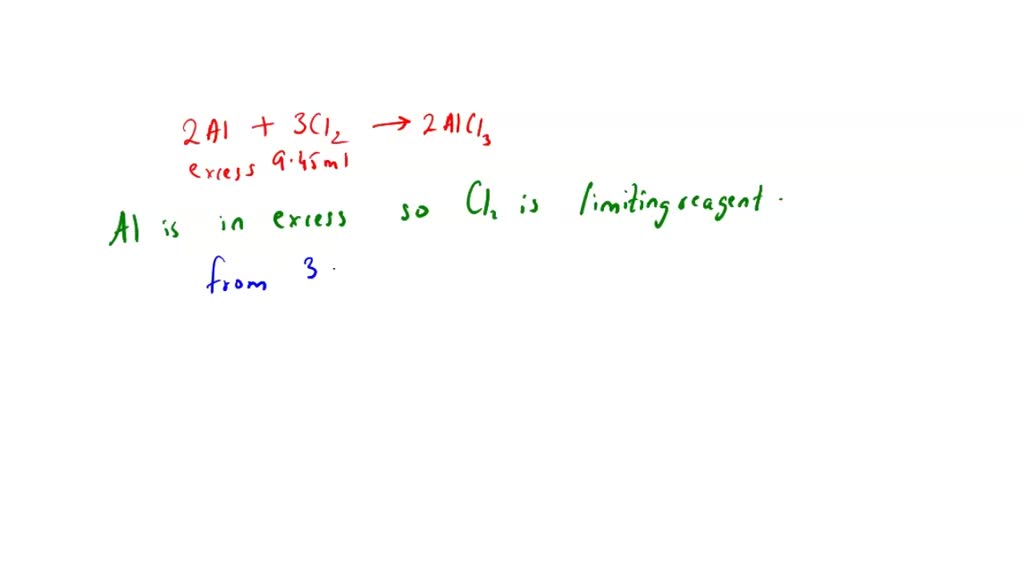 SOLVED: how many moles of aluminum metal are needed to produce 3.33 ...