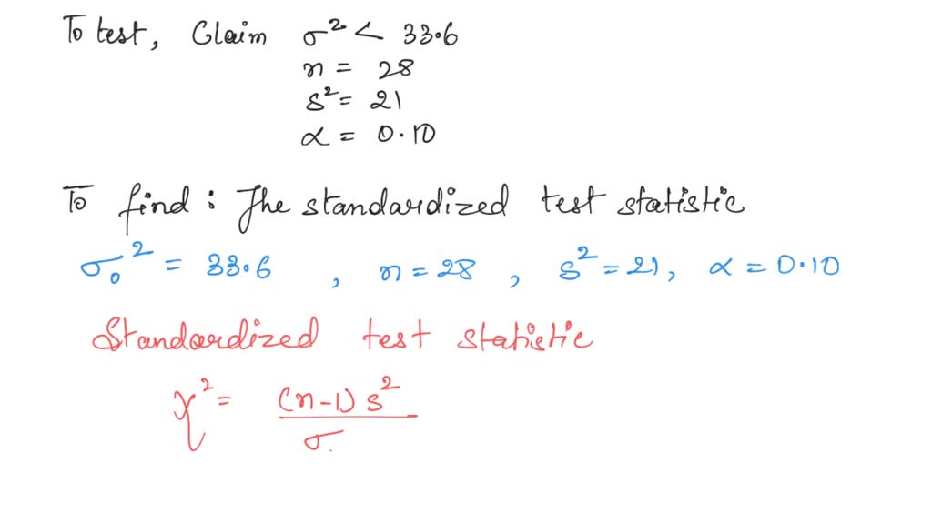 How to find the test deals statistic