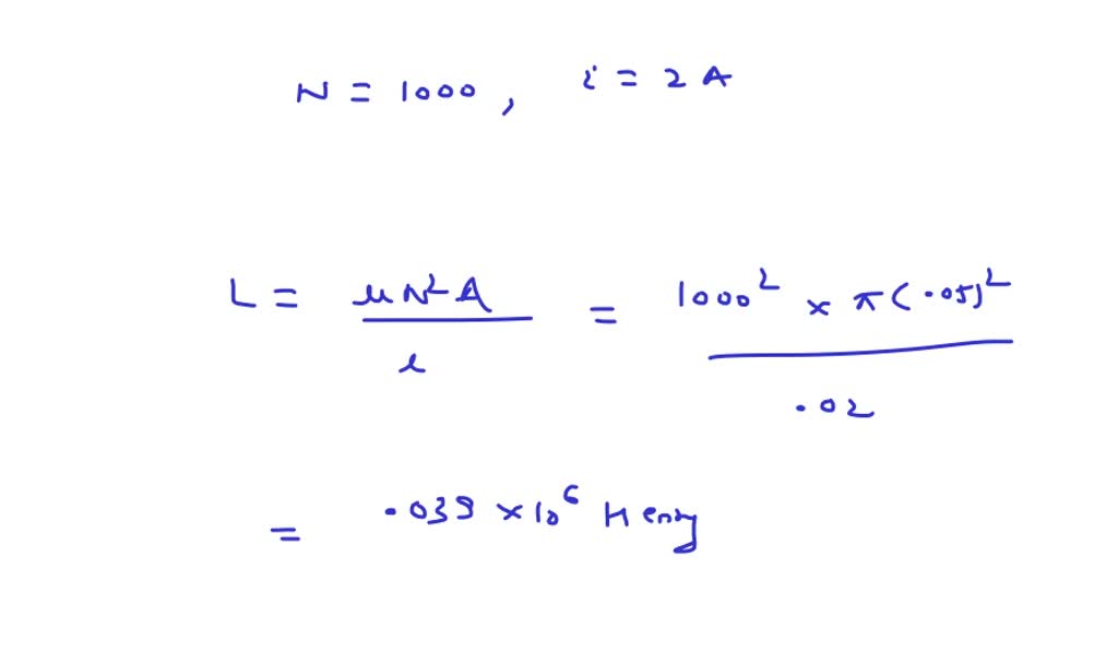 SOLVED: A circular wire coil of radius 0.05 m, with a length of 20 cm ...