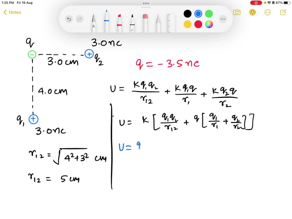 SOLVED What Is The Electric Potential Energy Of The Group Of Charges SOLVED What Is The Electric Potential Energy Of The Group Of Charges