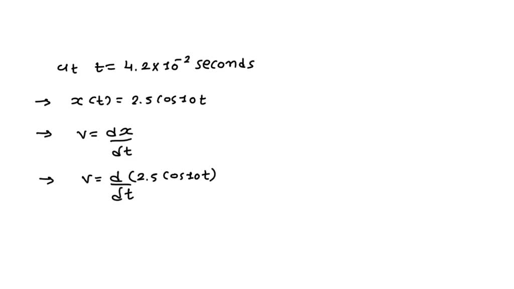 The position of a 48 g oscillating mass is given by x(t) = (2.1 cm)cos(11t), where t is in