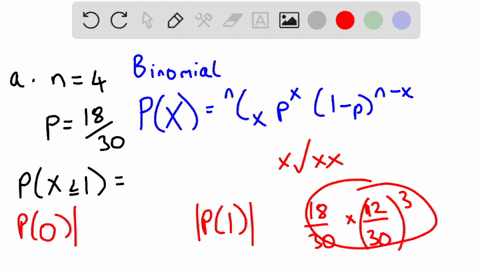 suppose-you-sample-4-students-from-a-class-30-_-18-of-whom-are-female-and-12-are-male-a-estimate-the-probability-of-one-or-fewer-females-using-a-binomial-approximation-b-calculate-the-probab-29157