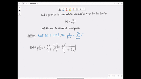 find-a-power-series-representation-for-the-function-give-your-power-series-representation-centered-at-x-0-fx-9-fx-n-0-determine-the-interval-of-convergence-enter-your-answer-using-interval-n-48125