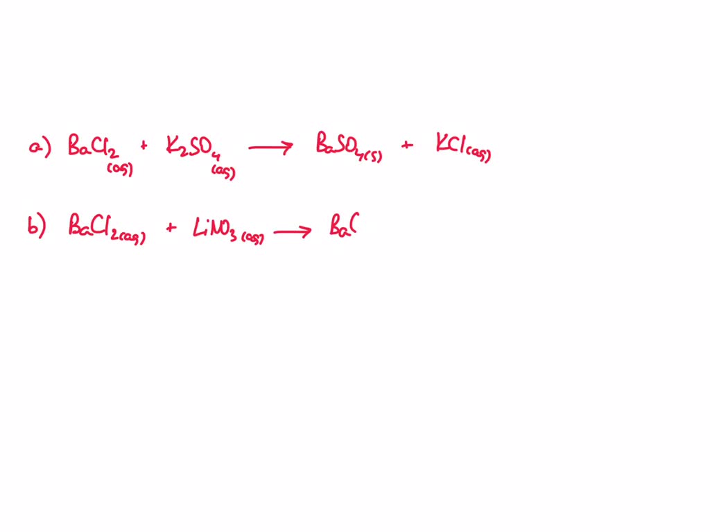 Solved: Which Of The Following Solutions Will Not Form A Precipitate 