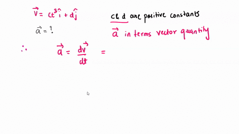 an-objects-velocity-is-v-ct3idj-where-t-is-time-and-c-and-d-are-positive-constants-with-appropriate-units-whats-the-the-objects-acceleration-express-your-answer-in-terms-of-some-or-all-of-th-95981