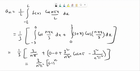 find-the-fourier-series-of-f-on-the-given-interval-fx-1-3-x-0-0-x-3-21-12-give-the-number-to-which-the-fourier-series-converges-at-a-point-of-discontinuity-of-f-if-f-is-continuous-on-the-giv-62763