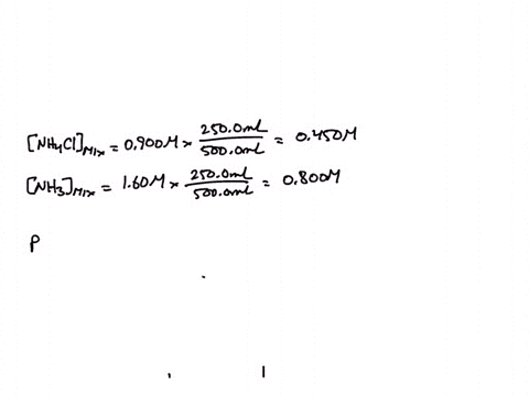 calculate-the-ph-of-a-solution-formed-by-mixing-2500-ml-of-0900-m-nh4cl-with-2500-ml-of-160-m-nh3-the-kb-for-nh3-is-18-10-5-95617
