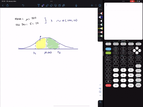 with-a-normal-distribution-with-mean-of-100-and-standard-deviation-of-10-what-is-the-symmetric-range-around-the-median-that-contains-90-of-observations-in-other-words-90-110-would-be-a-symme-66735