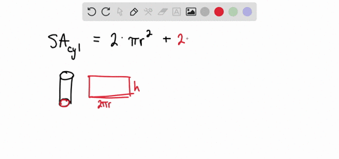 the-surface-of-a-right-cylinder-is-324-pi-cm2-if-the-radius-and-height-are-equal-find-the-length-of-the-diameter-12975