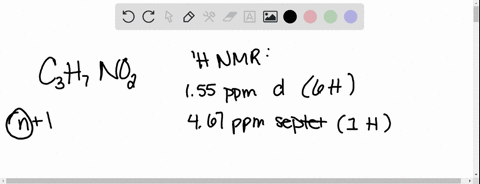 compound-of-the-molecular-formula-c3h7no2-shows-the-following-signals-in-the-1h-nmr-spectrum-doublet-at-55-ppm-6h-septet-at-467-ppm-1h-which-compound-matches-these-spectral-data-image-noz-im-31238