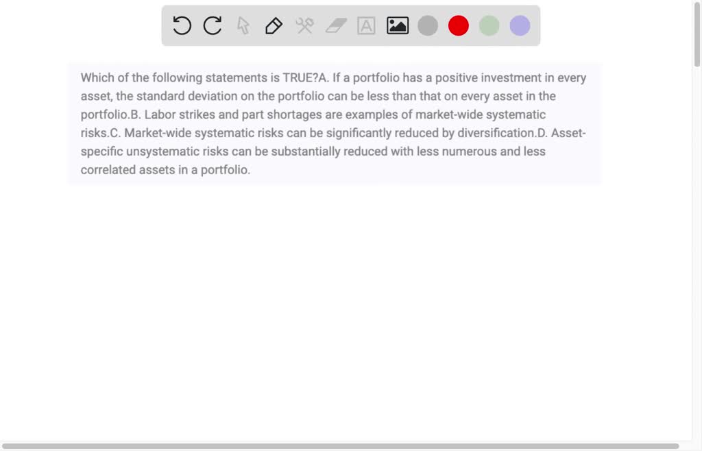 SOLVED: Which Of The Following Statements Is TRUE? I. The Margin-of ...