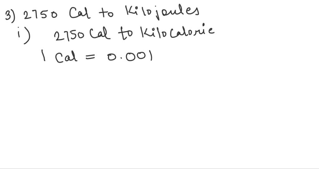 SOLVED: Convert 6.1 Kcal To Its Value In Calories. Express Your Answer ...