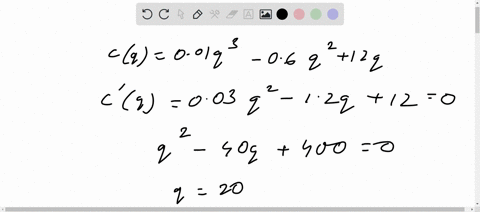the-total-cost-cq-of-producing-q-goods-is-given-by-cq-001q3-06q2-12q-what-is-the-maximum-profit-if-each-item-is-sold-for-10-dollars
