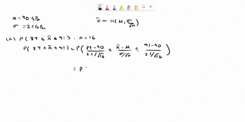 youngs-modulus-is-a-quantitative-measure-of-stiffness-of-an-elastic-material-suppose-that-for-metal-sheets-of-a-particular-type-its-mean-value-and-standard-deviation-are-90-gpa-and-21-gpa-re-18454