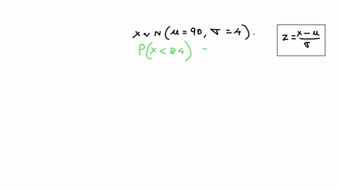 assume-the-random-variable-x-is-normally-distributed-with-mean-mu-90-and-standard-deviation-sigma-4-find-the-indicated-probability-px84-px84-round-to-four-decimal-places-as-needed-assume-the-16148