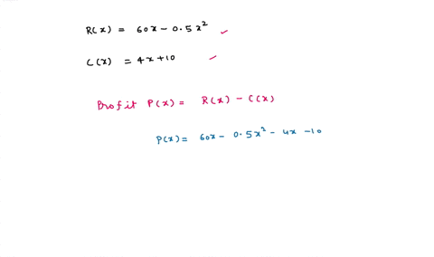 find-the-maximum-profit-and-the-number-of-units-that-must-be-produced-and-sold-in-order-to-yield-the-maximum-profit-assume-that-revenue-rx-and-cost-cx-of-producing-x-units-are-in-dollars-rx-57948