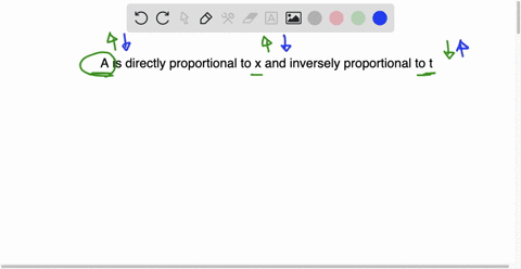 express-the-statement-as-an-equation-use-k-as-the-constant-of-proportionality-a-is-directly-proportional-to-x-and-inversely-proportional-to-t-use-the-given-information-to-find-the-constant-o-26355