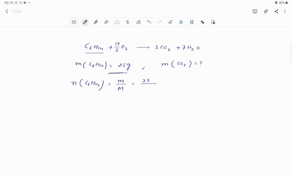 SOLVED: Refer to the following unbalanced equation: C6H14 02 - > CO2 ...