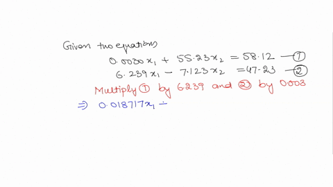 using-a-computer-with-four-significant-digits-with-chopping-the-gaussian-elimination-with-partial-pivoting-solution-to-the-following-system-00030x-55-23x2-5812-6239x-7123x2-4723-is-a-x1-2666-14254