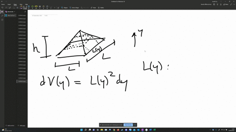 write-an-integral-that-represents-the-volume-of-pyramid-with-a-square-base-side-length-and-height-h-use-this-integral-to-prove-that-the-volume-of-the-pyramid-is-v-lh-14214