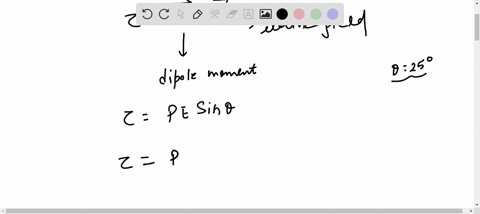 a-uniform-electric-field-of-300-nc-makes-an-angle-of-259-with-the-dipole-moment-of-an-electric-dipole-if-the-torque-exerted-by-the-field-has-a-magnitude-of-25-x-10-7-nm-the-dipole-moment-mus-14616