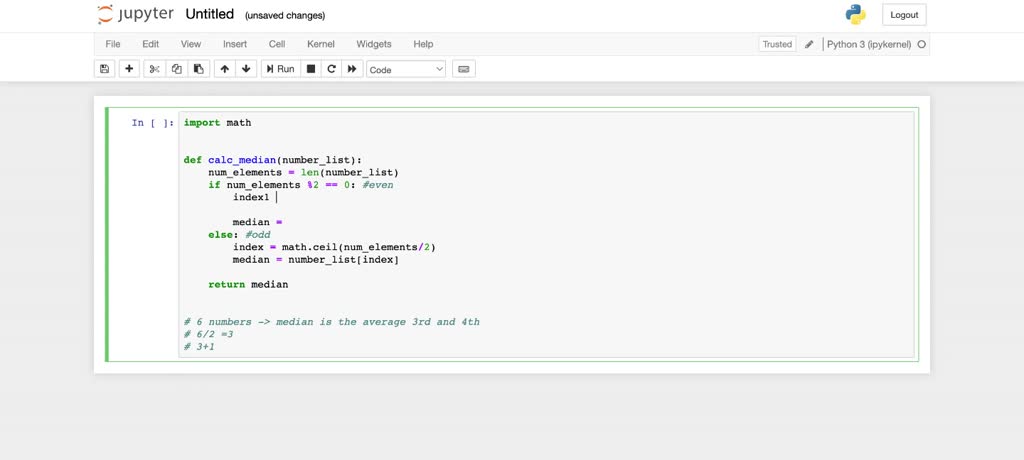 SOLVED: In your solution document give the median rounded to two ...