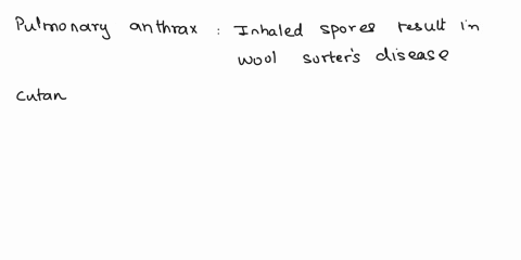 match-the-type-of-anthrax-with-the-appropriate-description-pulmonary-anthrax-cutaneous-anthrax-gastrointestinal-anthrax-motch-coch-ofthe-option-edo-the-nens-delow-inhaled-spores-results-wool-85538