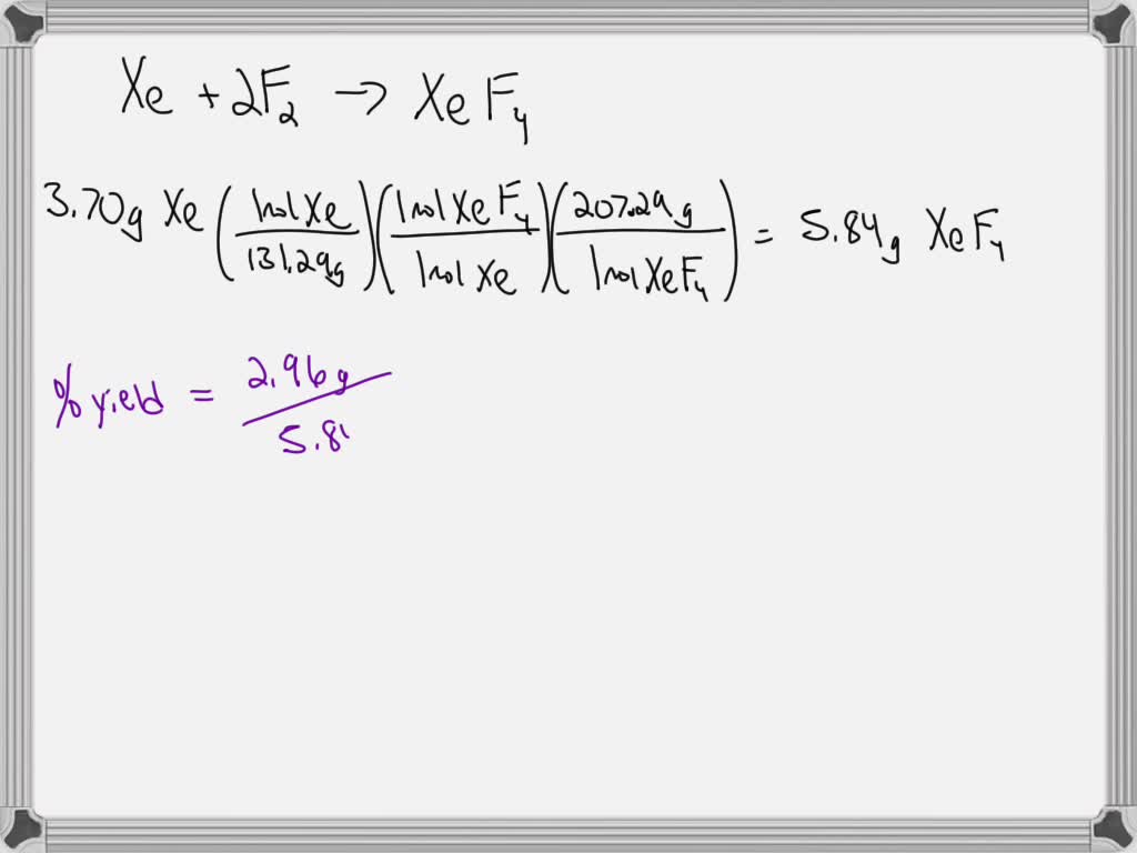SOLVED Although xenon is a “noble gas,” it reacts with fluorine and