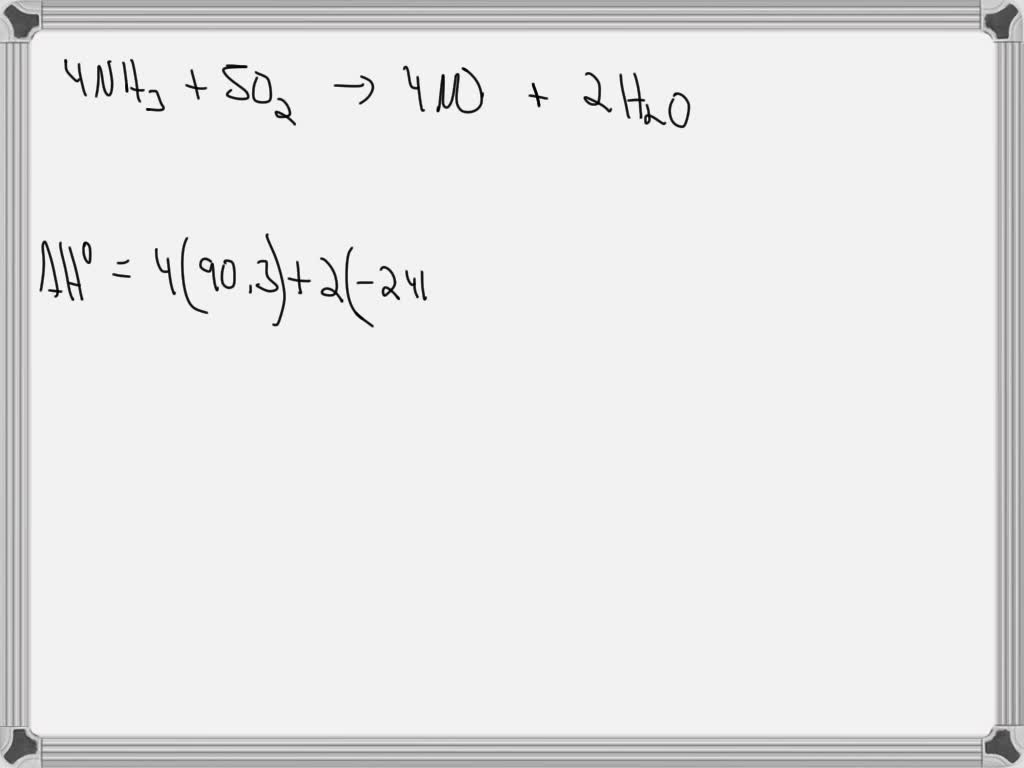 SOLVED Given the standard molar enthalpies of formation in the table