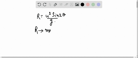 the-range-of-a-projectile-is-maximum-when-the-angle-of-projection-is