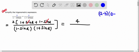 simplify-the-trigonometric-expression-2-2-1-sina-1-sina-16542
