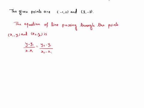 find-the-equation-for-the-line-going-through-the-following-points-12-and-3-2-2