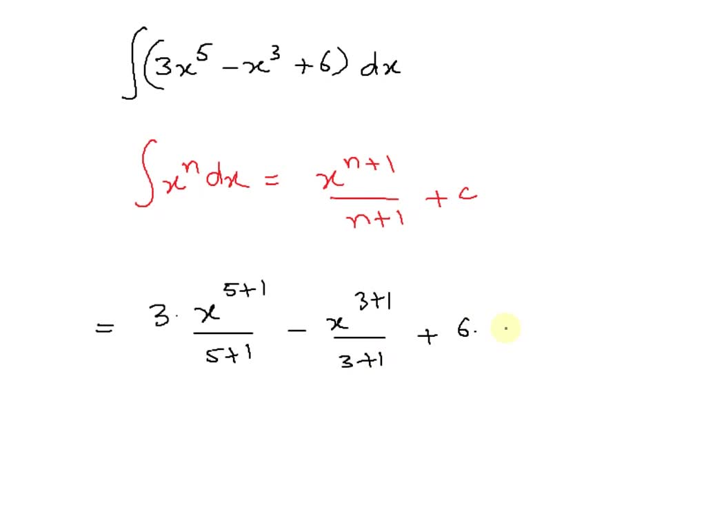 SOLVED Reverse power rule sums multiples (x' 23 + 6) dx +C
