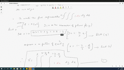 write-six-different-iterated-triple-integrals-for-the-volume-of-the-tetrahedron-cut-from-the-first-o-83271