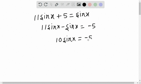 solve-the-equation-enter-your-answers-as-a-comma-separated-list-use-n-as-an-arbitrary-integer-enter-your-response-in-radians-11-sin-x-5-sin-x