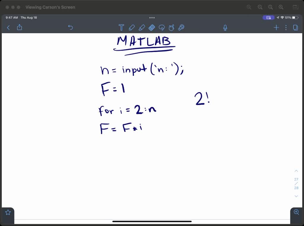 solved-matlab-the-factorial-product-of-all-positive-integers-n-less