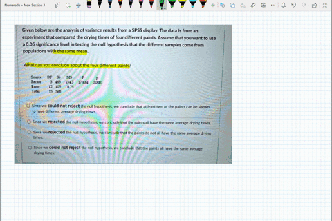 given-below-are-the-analysis-of-variance-results-from-a-spss-display-the-data-is-from-an-experiment-that-compared-the-drying-times-of-four-different-paints-assume-that-you-want-to-use-005-si-42958
