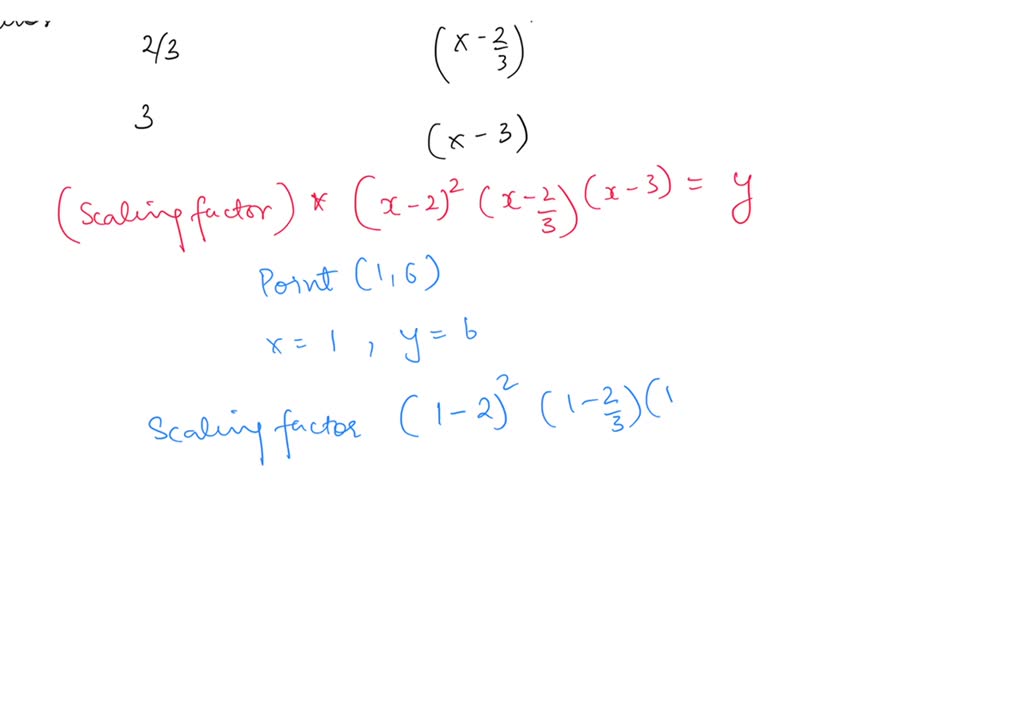 SOLVED: Find the equation for a polynomial function in factored form ...