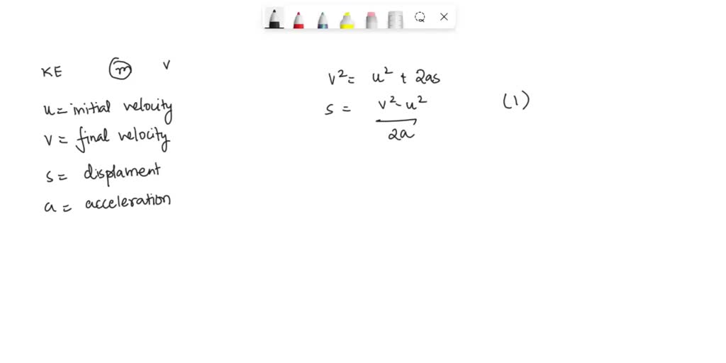 SOLVED: Derive the formula for the kinetic energy of an object of mass ...