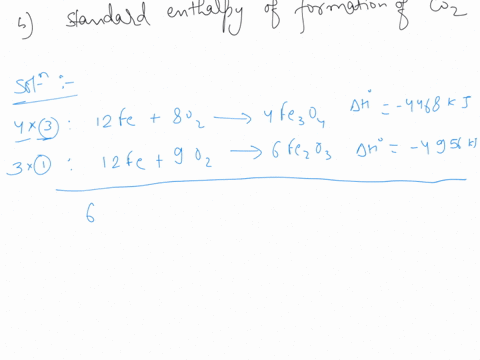 a-consider-the-following-chemical-reaction-3fezo3s-cog-4-2feoas-cozg-aho-use-the-following-thermochemical-data-to-determine-the-enthalpy-change-of-this-reaction-4fes-3o2g-2fezoz-s-csgraphite-59364