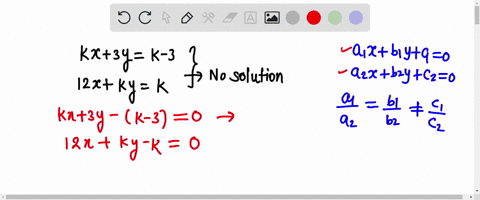 2-for-which-values-of-k-will-the-pair-of-equations-kx-3y-k-3-12x-ky-k-have-no-solution-56604